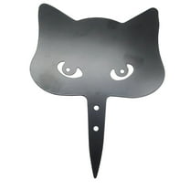 2024 Halloween Decorations,Black Cat Decorations Metal Garden Yard Art Decor ,Peeping Animal Farmhouse Home Decor Outdoor Ornaments Decor ,Courtyard Lawn Gift Ideal for Cat Lovers Animal Silhouette