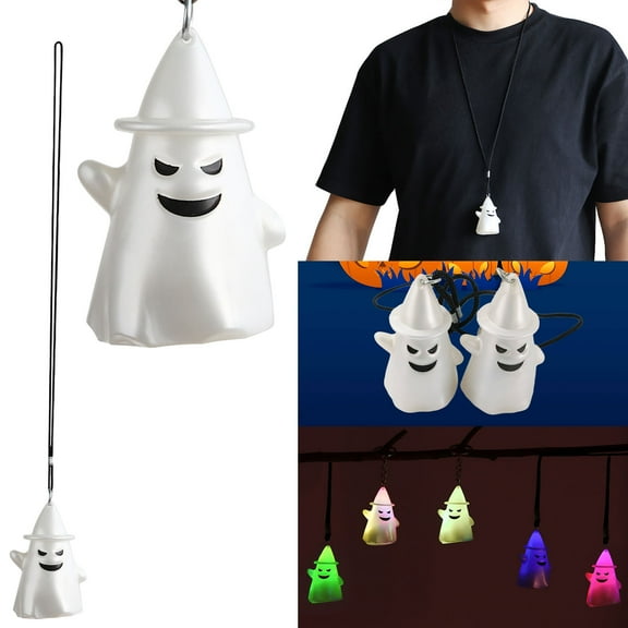 2024 Halloween Decorations,Halloween Ghost Keychain, Glowing Ghost Accessories, Colorful Lighting Ghost Lamp Keychain, Personalized Gift Idea Keychain ,Halloween Decorative Ghost Lamp Keychain