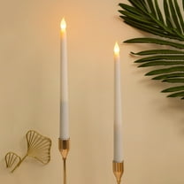 2024 Halloween Flameless Candles 2-Pack Blinking Realistic LED Battery Powered Decorative Candles for Wedding Party Home Decor