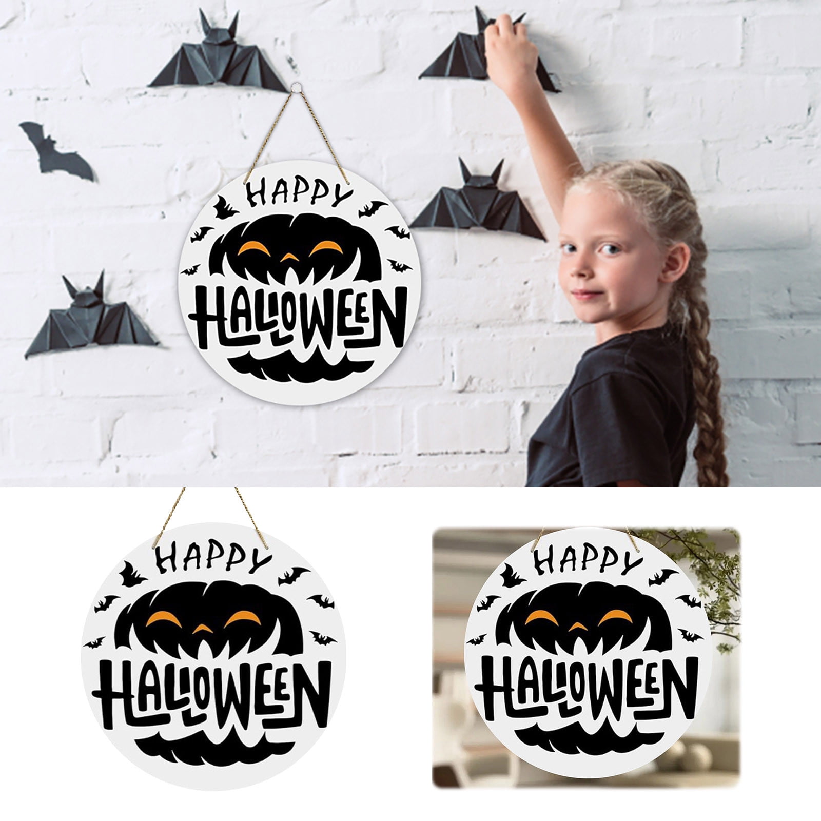 2024 Halloween Garage Door Decorations Halloween Door Pendant Halloween