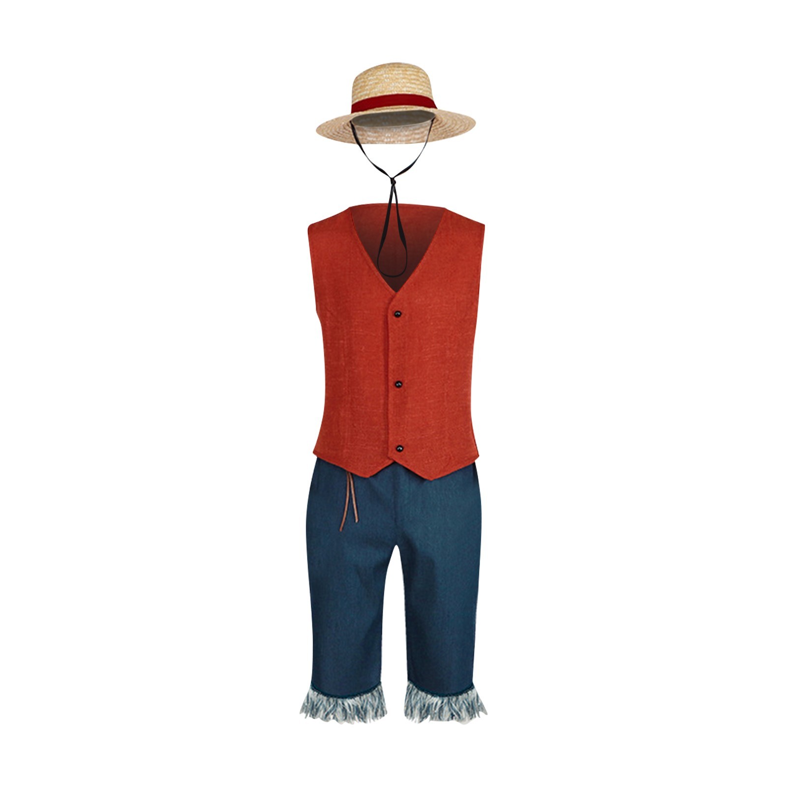 2024 Halloween Monkey D. Luffy Cosplay Costume, Male Festival Party