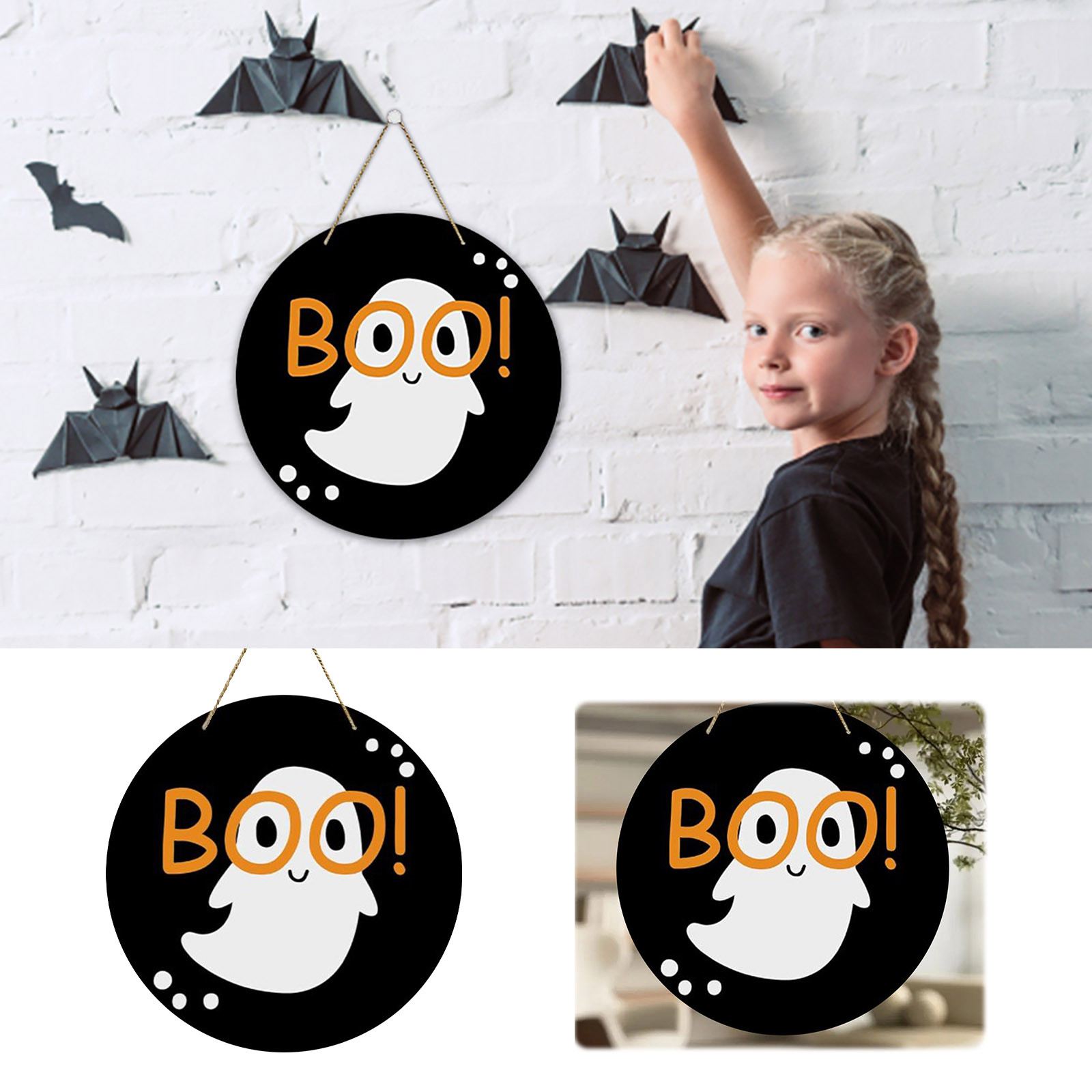 2024 Halloween Porch Decor Halloween Door Pendant Halloween Fall Decor