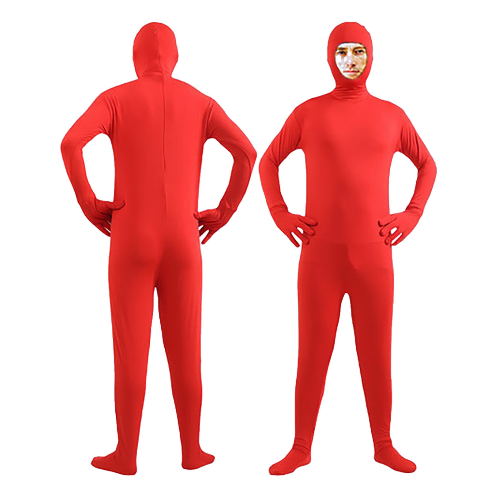 2024 Halloween Roleplay Adult And Kids Solid Color Bodysuit Skin Suit