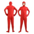 2024 Halloween Roleplay Adult And Kids Solid Color Bodysuit Skin Suit