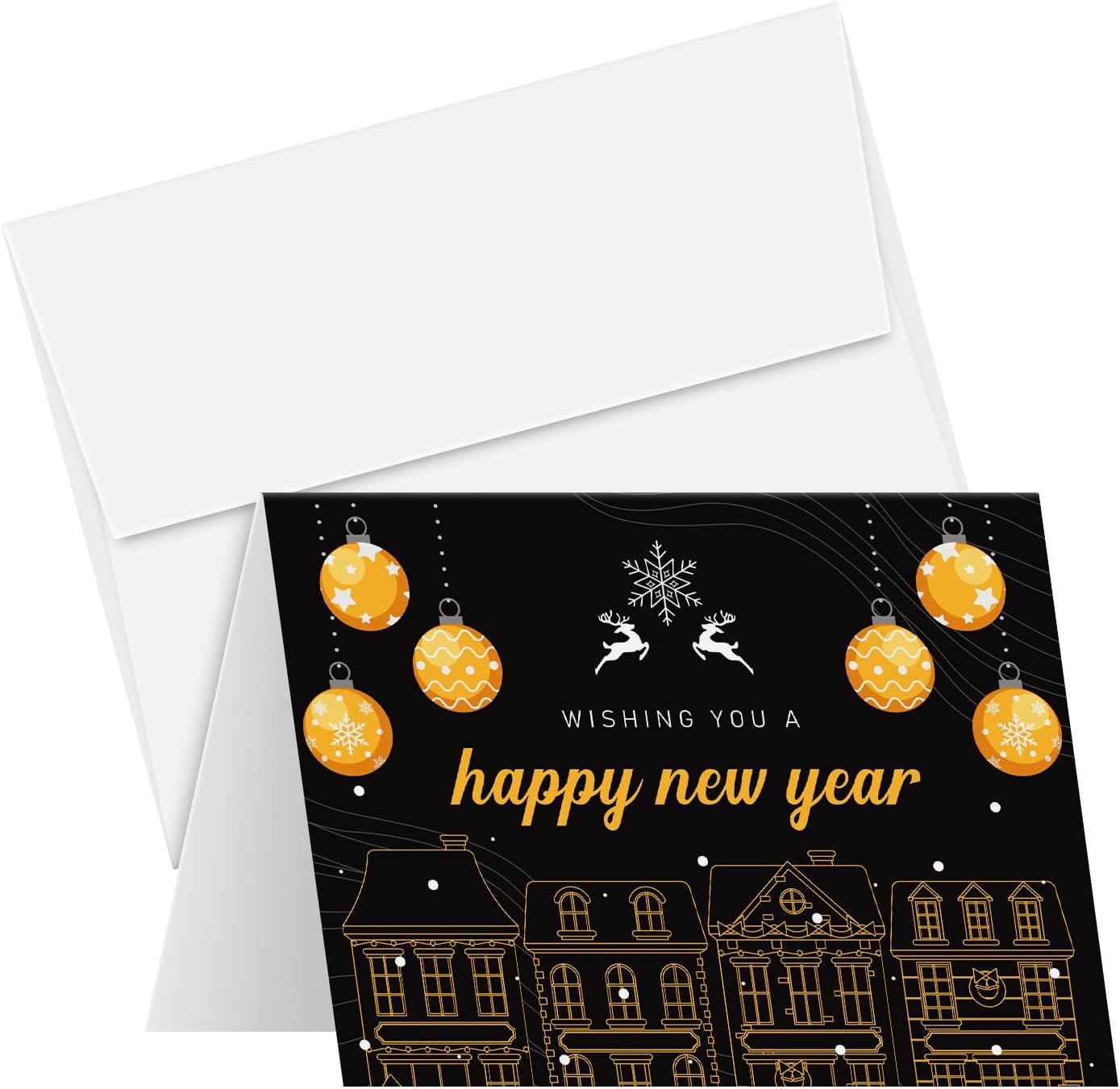 2024 Happy New Year Greeting Cards Winter Snowy Christmas Eve Xmas 2024-happy-new-year-greeting-cards-winter-snowy-christmas-eve-xmas