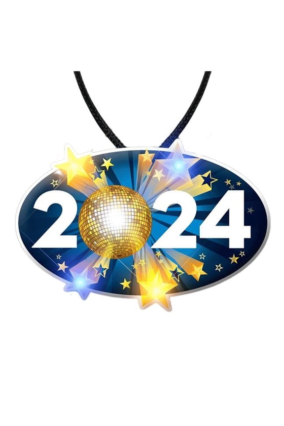 2024 Happy Year Graduation Party Body Light Necklace
