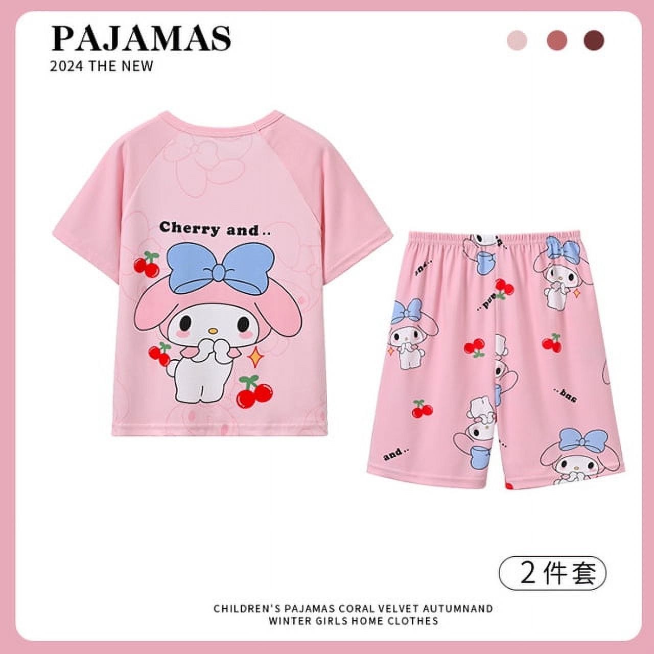 2024 Hello Kitty Sanrio Pompompurin Children Pajamas Kawaii Anime ...