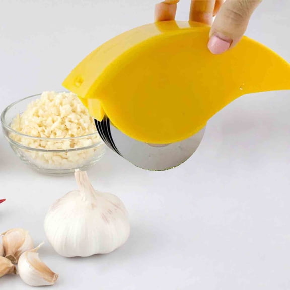 2024 Herb Roller Mincer - Manual Vegetable Cutter with 6 Stainless Steel Blades - Multifunctional Hand Scallion, Chive, Mint Chopper for Kitchen