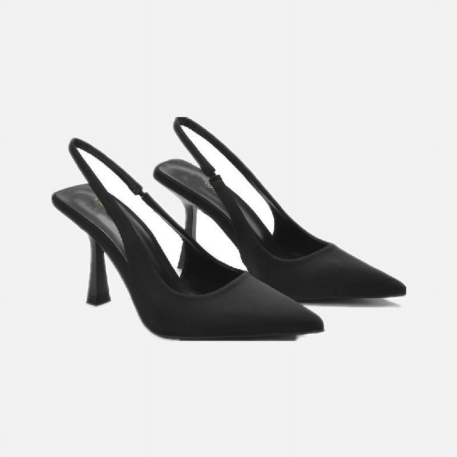 2024 High Heel Sandals Elegant Pointed Toe Women Mules Stiletto Heels ...
