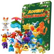 2025 Holiday Advent Calendar for Kids, 24 Gift Pieces - Includes 24 Toy Character Figures Accessories - Ages 4+-Valentine's Day Easter Christmas school presents Figures Gift for Kids