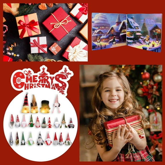 2024 Holiday Set 24 Day Countdown With Collectible Festive Dolls For Family Christmas Traditions And Joyful Seasonal Decorations