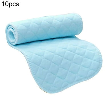 Bemona 10 Packs Baby Cloth Diapers One Size Washable Reusable For Baby Girls And Boys,12.60" x 4.72"，Blue