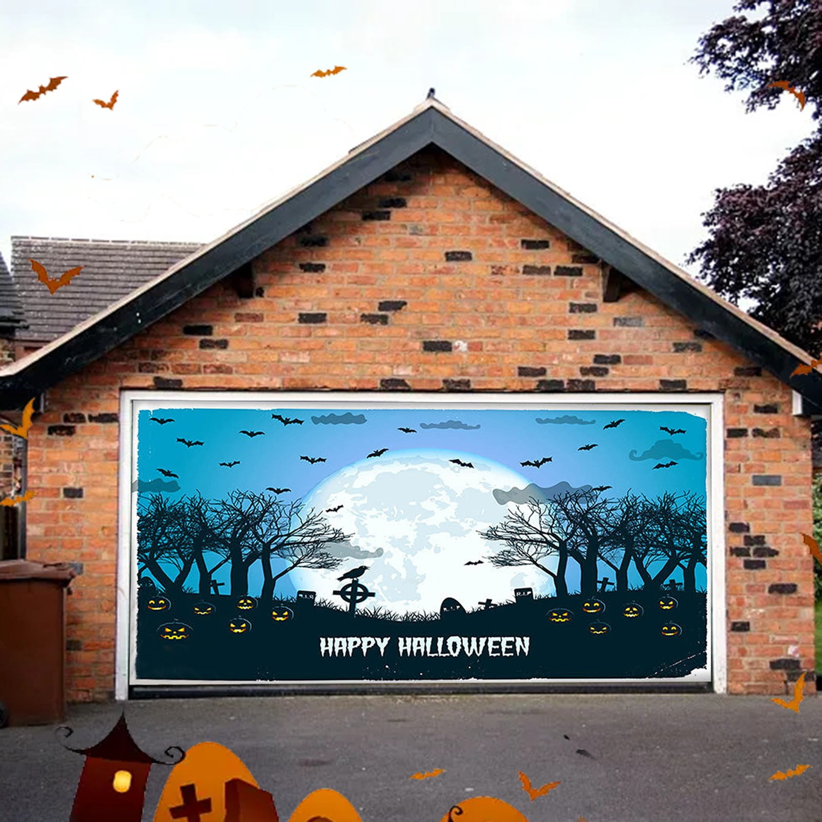2024 Home Garage door background cloth party decoration hanging cloth