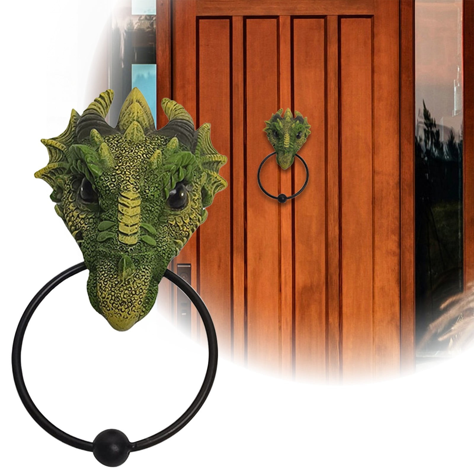 2024 Home Ornament Retro Wall Door Hanging Decoration Dragon Head Door