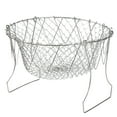 2024 Home Steam Rinse Strain Fry Strainer Stainless Steel Strainer Net Kitchen Cooking Tool