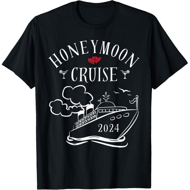 2024 Honeymoon Cruise for Couples Cruising Newlyweds Wedding TShirt