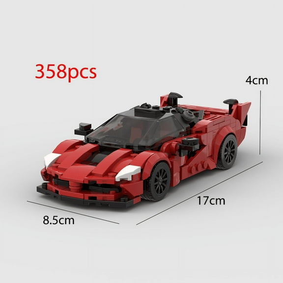 2024 Hot MOC Speed City Car Champion Racer Classic Supercar Building Blocks Brick Racing Super Technique Creative Garage DIY Set