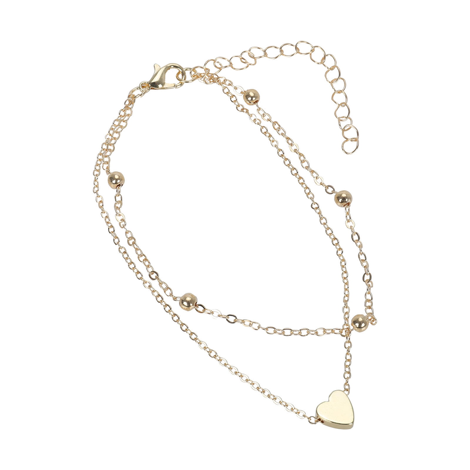 2024 Hot Selling Anklets Steel Bracelet Charm Stainless Heart Ankle