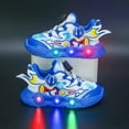2024 Hot Selling Boys Spring Casual Blue Cartoon Sneakers Light Up Shoe