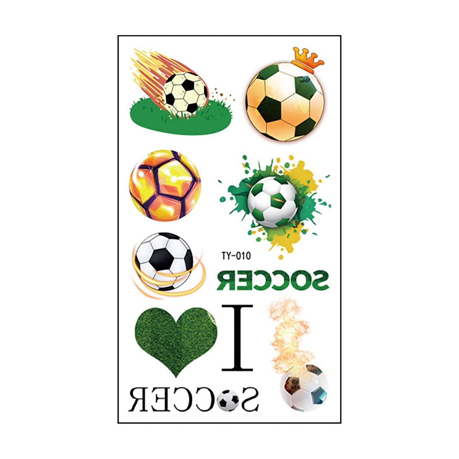 2024 Hot Selling Football Stickers Sweat Sports Event Carnival Party European Children's Cartoon