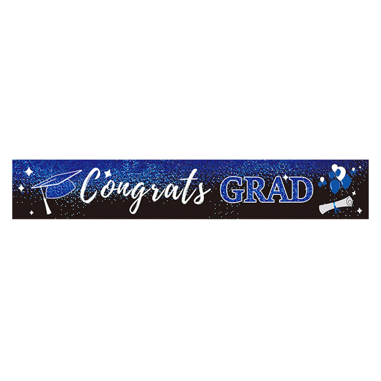 2024 Hot Selling Graduation Season Banner Banner Blue and Black Color
