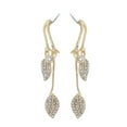 2024 Hot Selling Leaf Diamond Earrings Spiral Shape Earring for Women