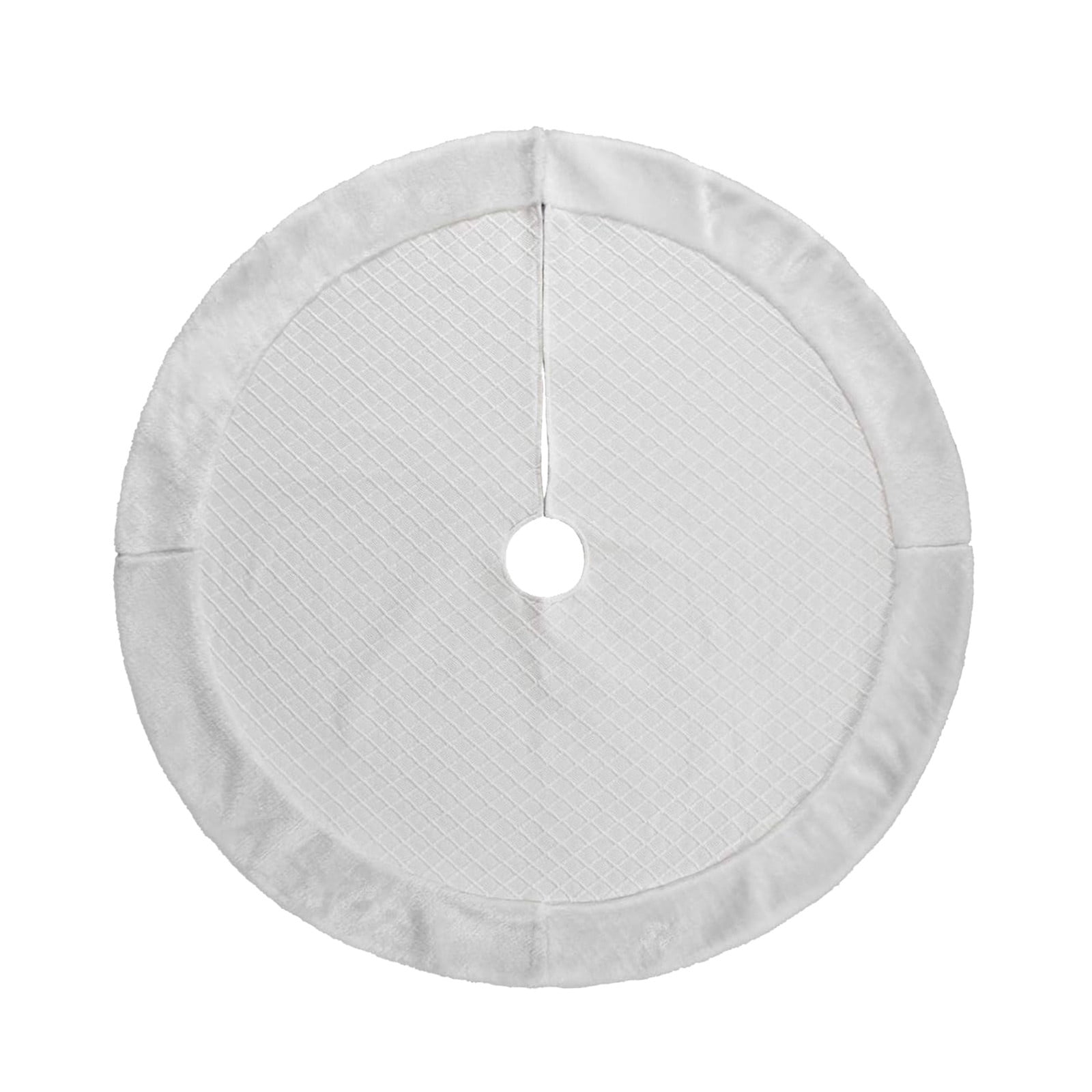 2024 Hot Selling New Christmas Decorations Christmas Tree Skirt White Apron Christmas Home Tree