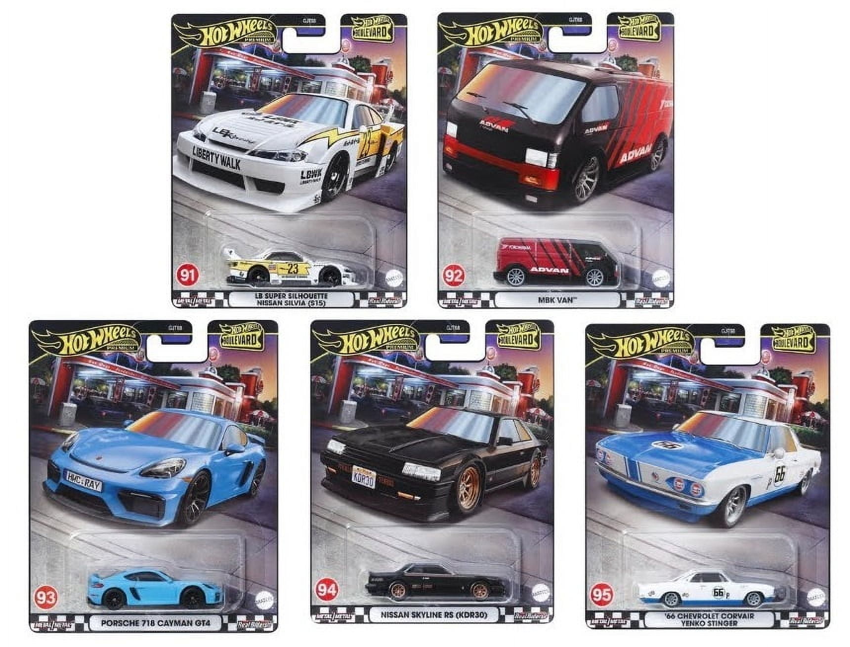 2024 Hot Wheels Premium Boulevard U Case 5 Cars Set, 1:64 Diecast Car GJT68-953U