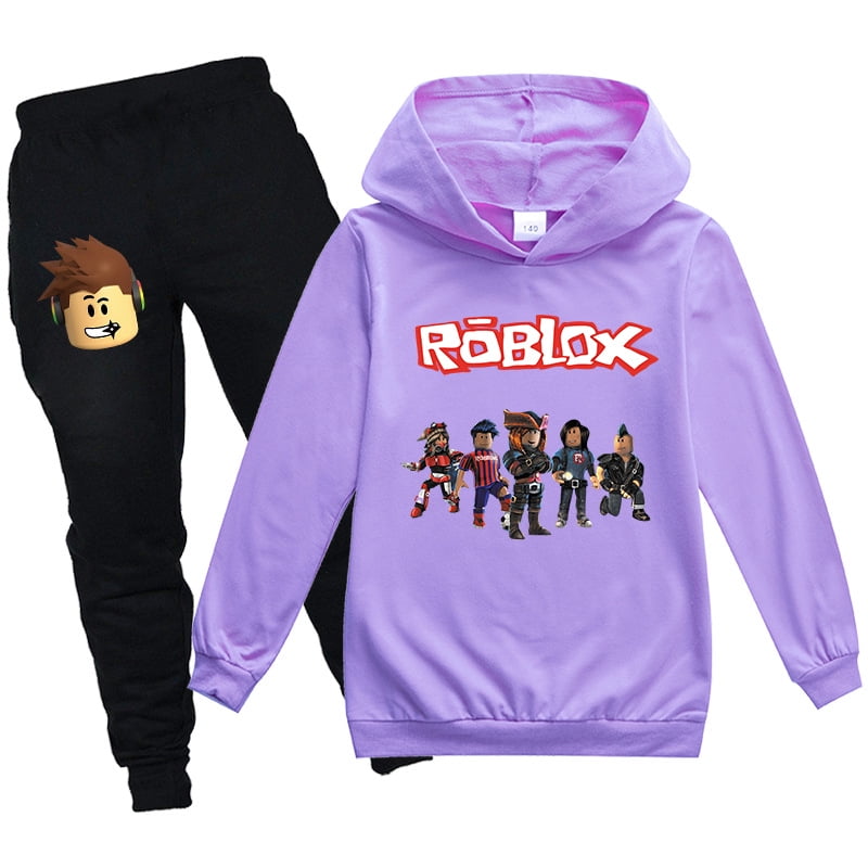 2024 Hot new Roblox children's hoodie + pants 2 sets, autumn and winter