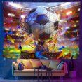 2024 Hot new UV fluorescent athlete tapestry, cartoon DIY color