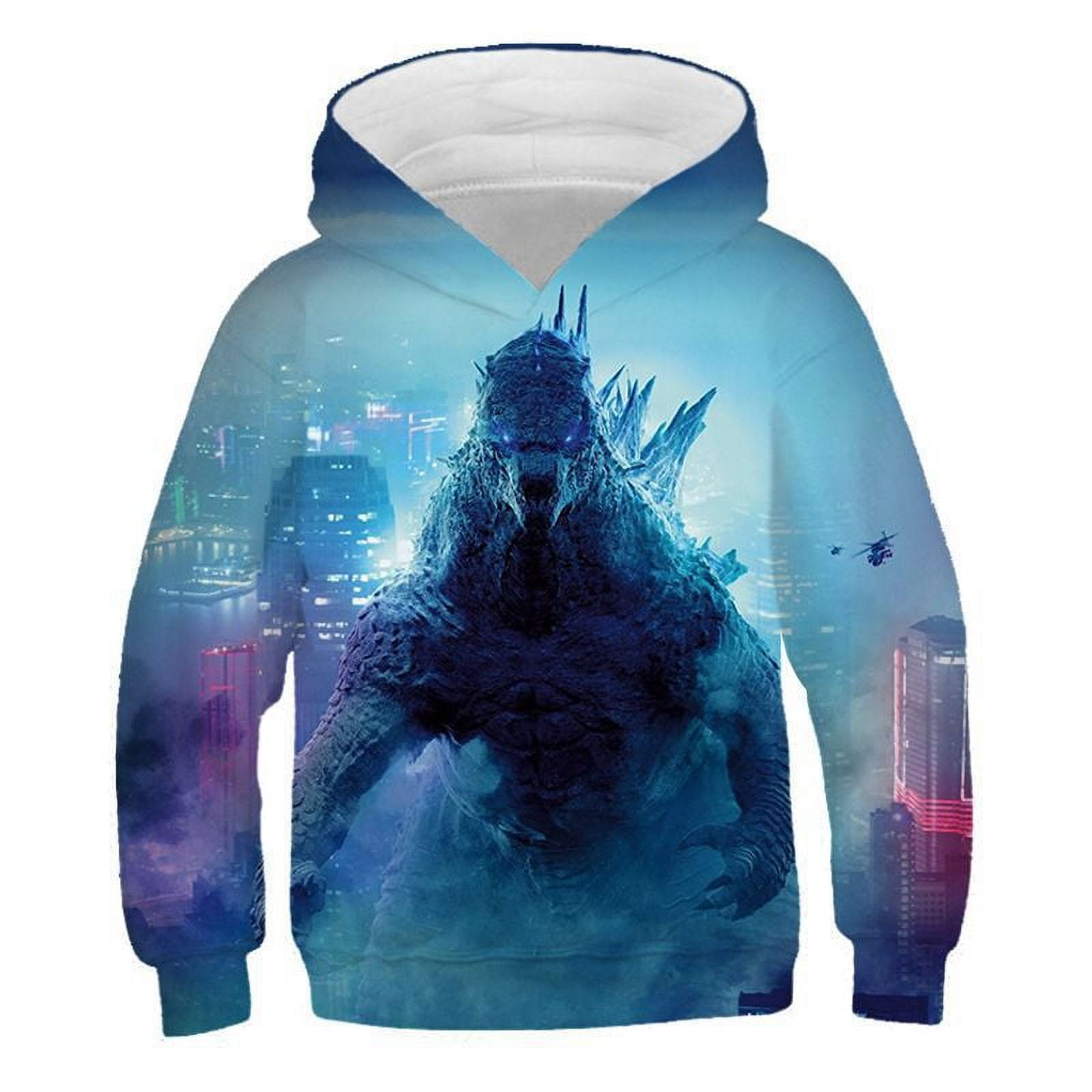 2024 Hot new children's hoodie, Godzilla vs. King Kong, 3D digital