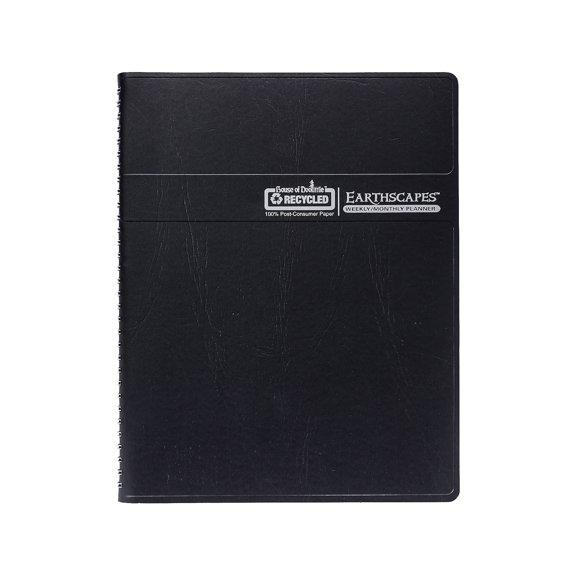 2024 House of Doolittle Earthscapes 8.5" x 11" Weekly & Monthly Planner Black (27302-24)