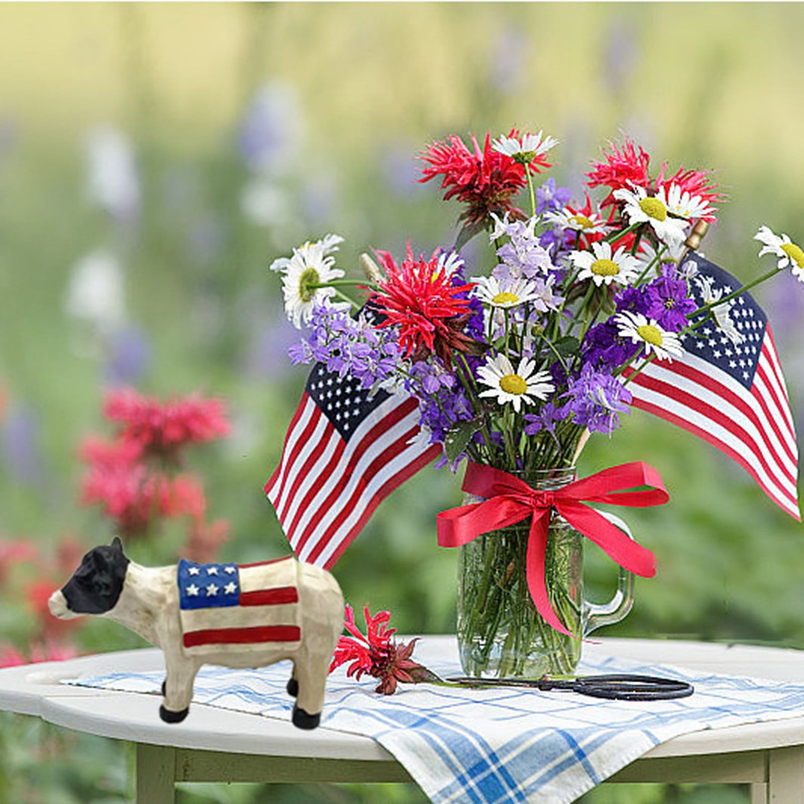 2024 Independence Day Farm Patriotic Statue Decorate Your Desktop With