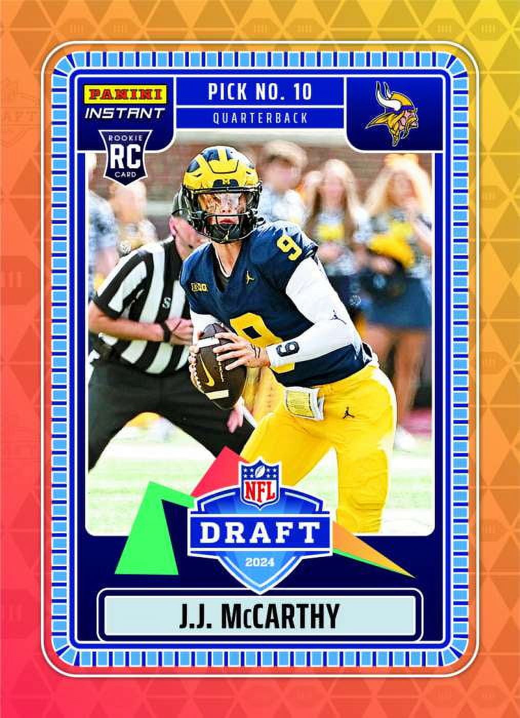 2024 Instant Draft Night Football J.J. McCarthy NFLDN-1 (Rookie)