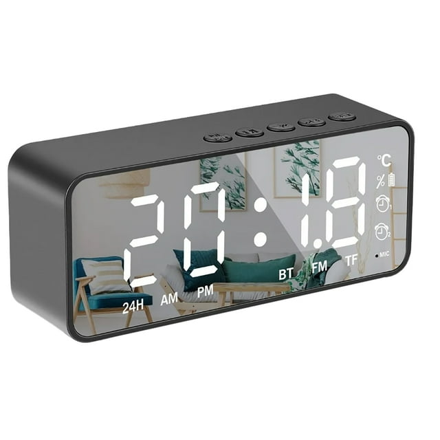 2024 Intelligent Digital Display Alarm Clock Multifunctional Bluetooth