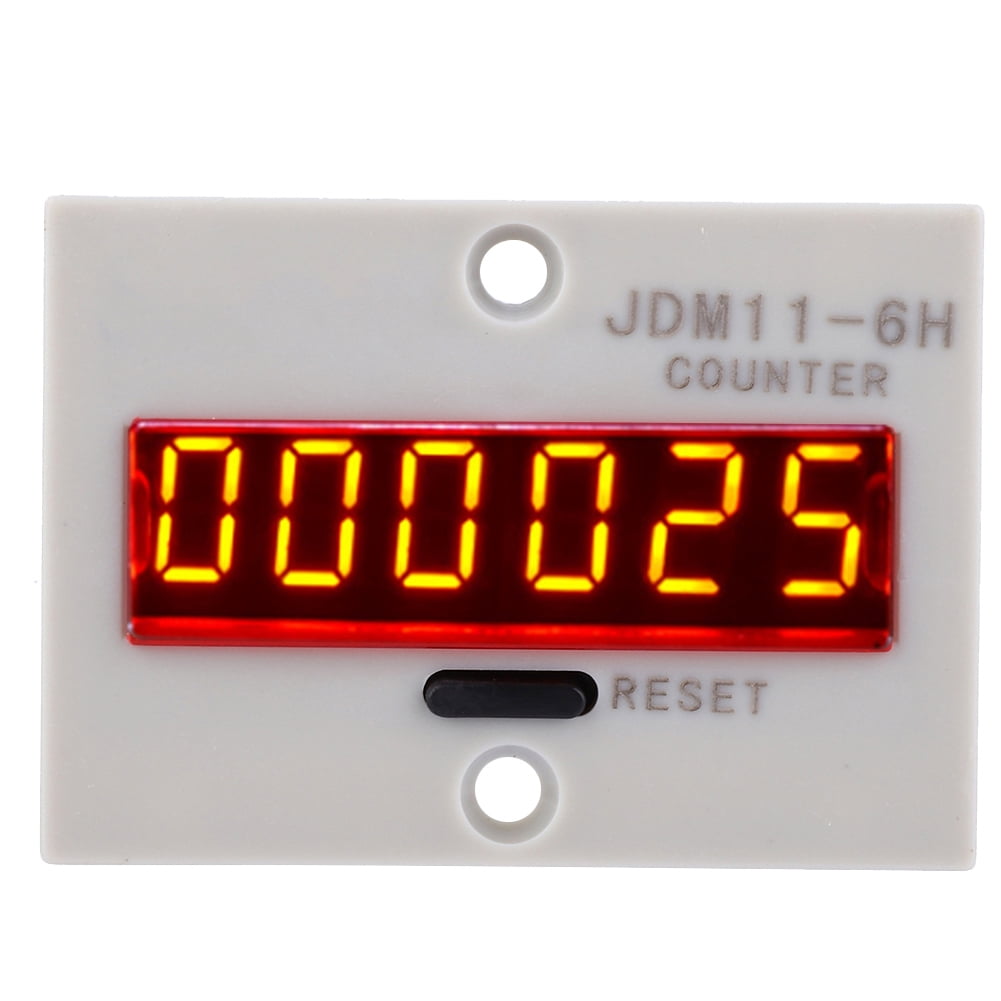 2024 JDM11-6H No Voltage Counter 6 Digits Electronic LED Digital ...