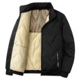 thumbnail image 1 of 2024 Jacket For Autumn And Winter Men's Coat With Thick Lamb Coat And Large Size Stand Up Collar Jacket, 1 of 9