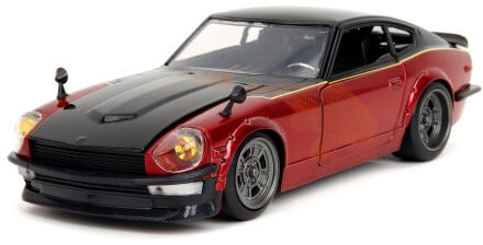 Jada Toys 1:24 1972 ダットサン240Z Amazon.com: 1972 Datsun 240Z Black and Red Metallic with