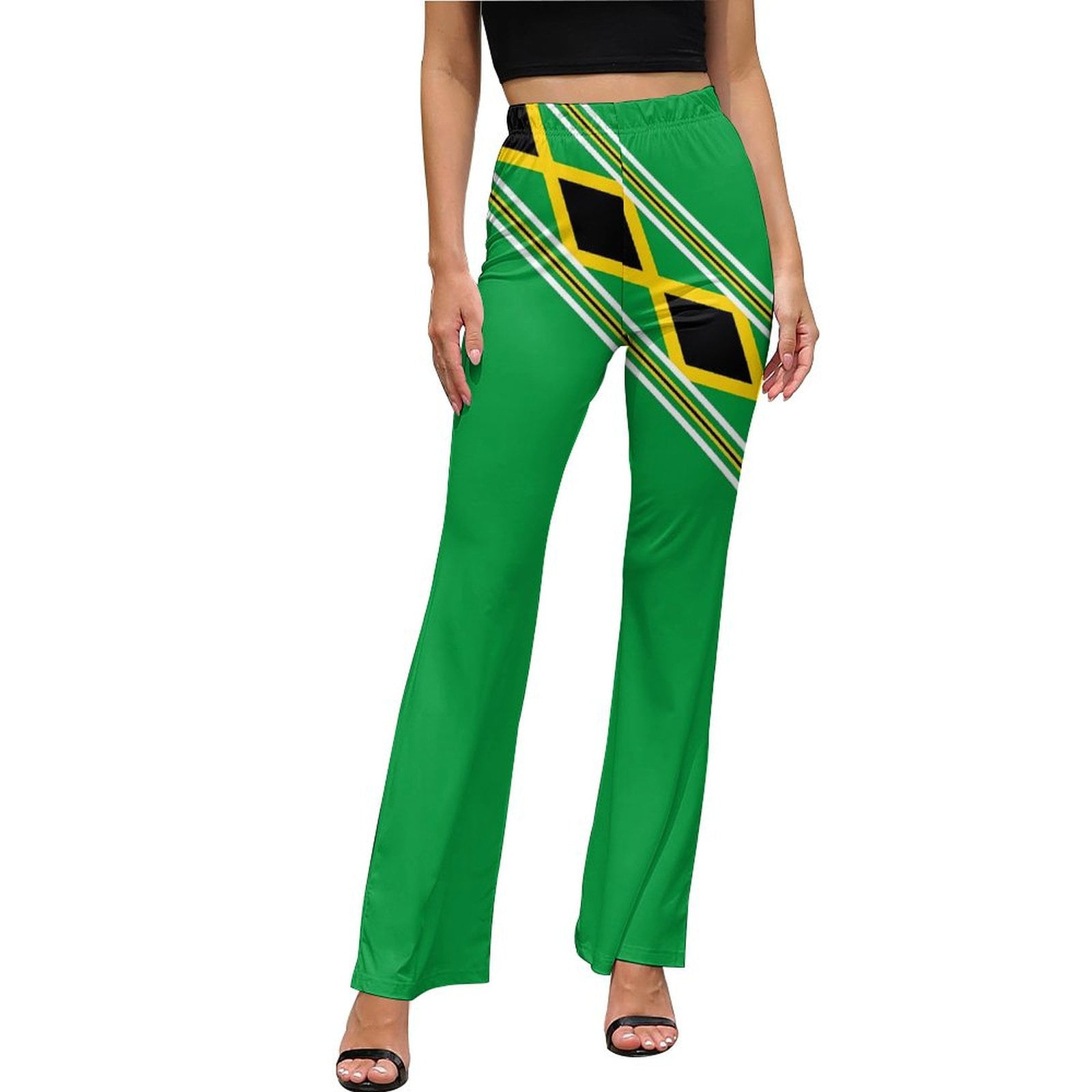 Jamaican Pants Yoga Flared Pants With Tummy Control Sexy