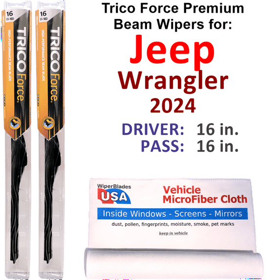 2024 Jeep Wrangler Performance Beam Wipers (Set of 2)