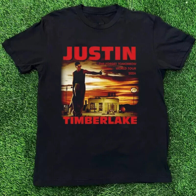 2024 Justin Timberlake Tour Black Unisex TShirt Tee Full Sizes S5XL