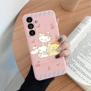 2024 K-Kitty Cartoon H-Hello Case For Samsung Galaxy M14 M34 M54 5G Protective Cover Cute Edge Matte Coque For Samsung M 34 Shell LXY