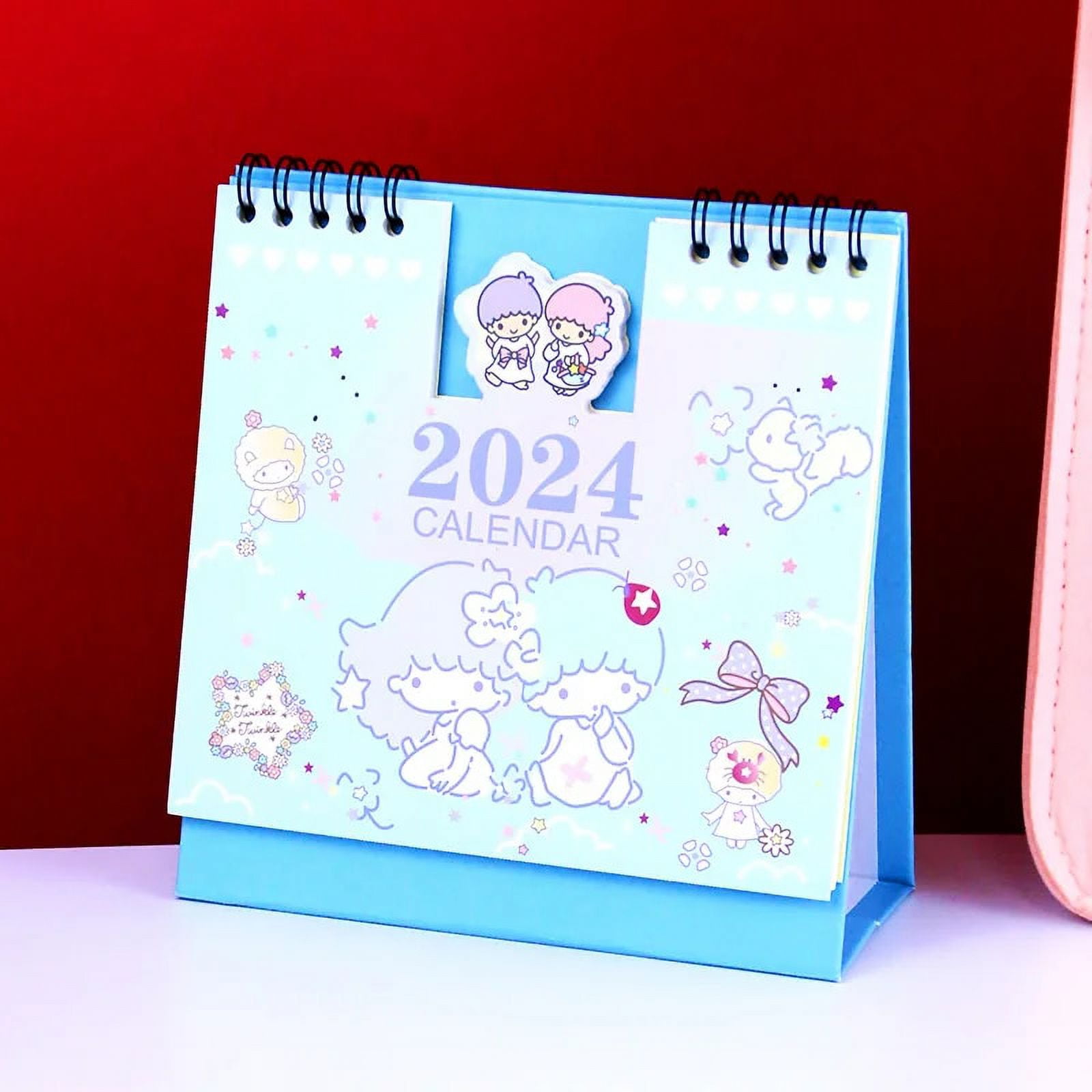 2025 Kawaii HelloKittys Mini Desk Calendar Anime Office School Supplies