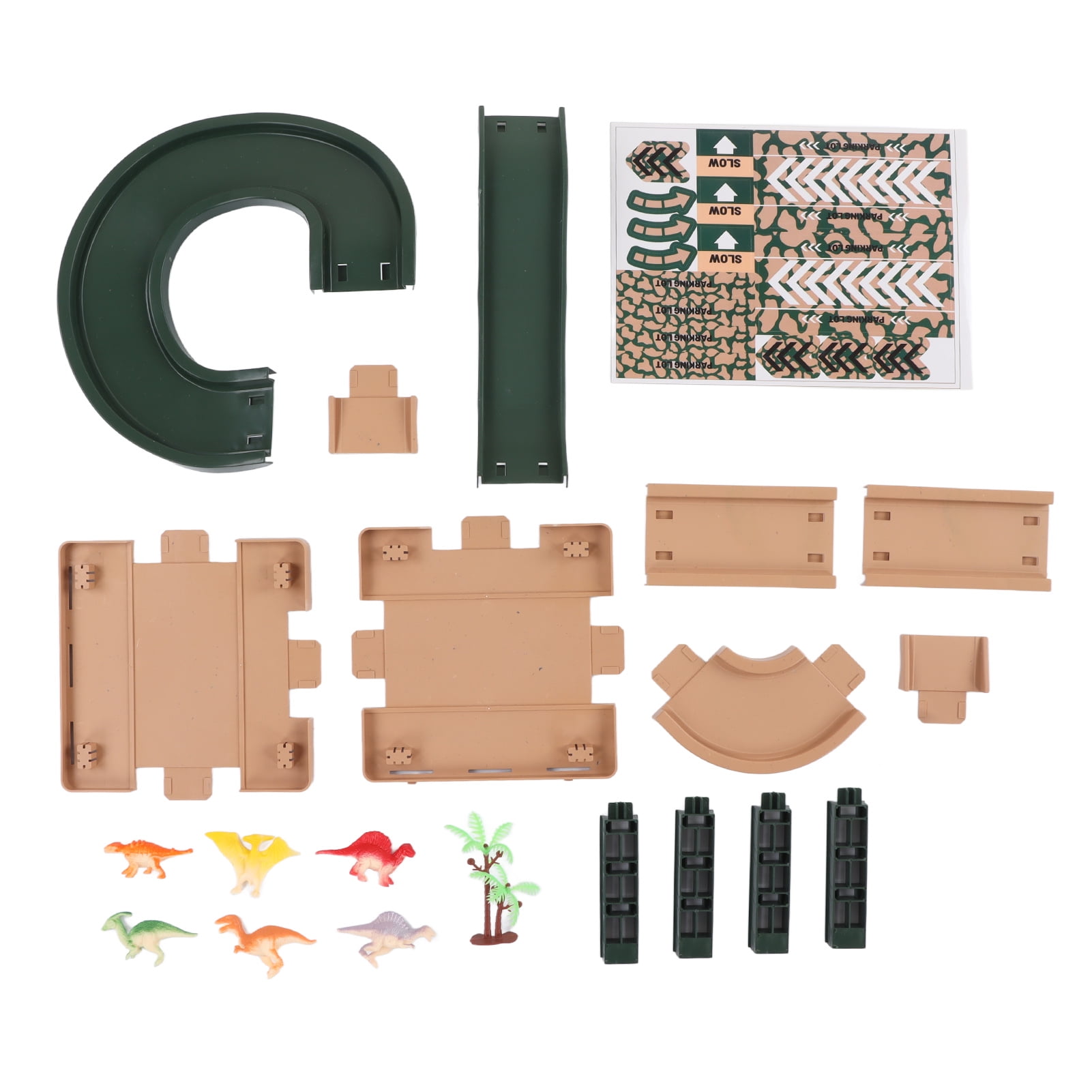 2024 Kids Building Raceway Toy Dinosaur Models Easy Assemble Improve