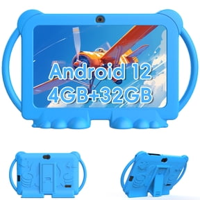 2024 Kids Tablet, 7 inch Android 12 Tablet for Kids, 4GB+32GB ROM+1TB Expand Blue