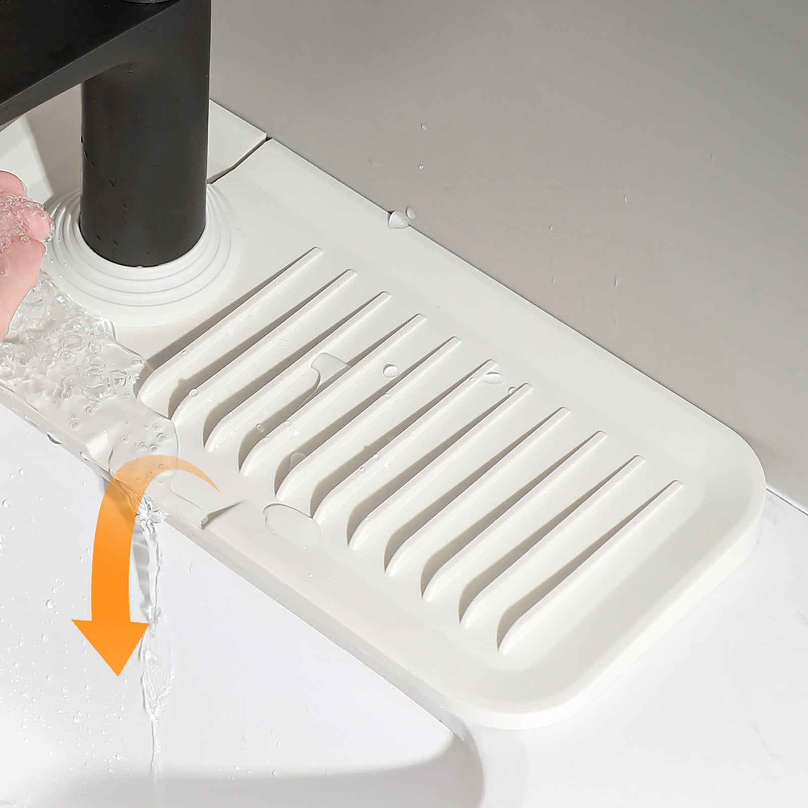 2024 Kitchen Faucet Sink Splash Guard Silicone Faucet Drain Mat Sink