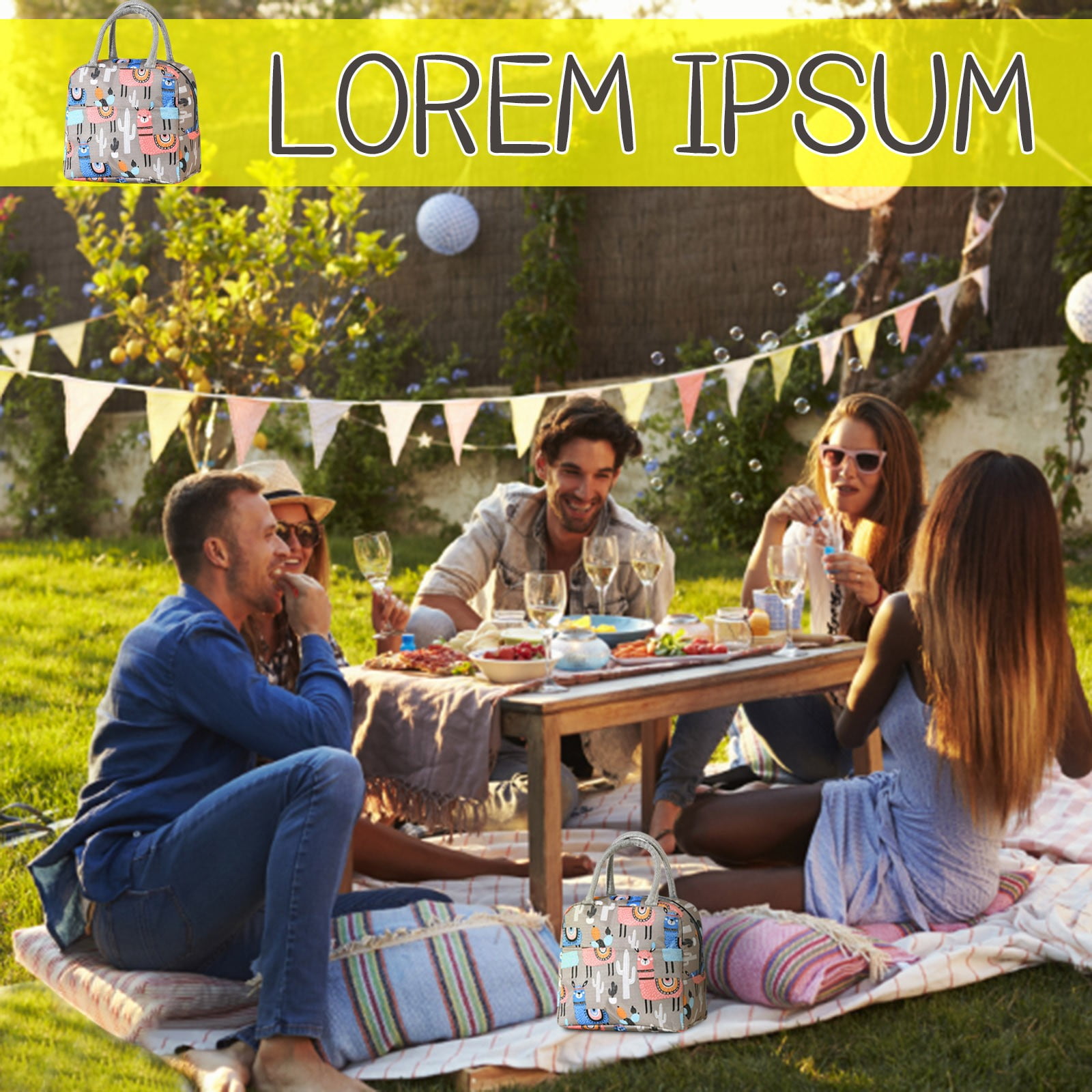 2024 Kitchen product Fashion Well Design Insulated Lunch Bag Portable