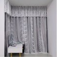 2024 Korean Style Lace Chiffon Short Curtains for Bay Window with