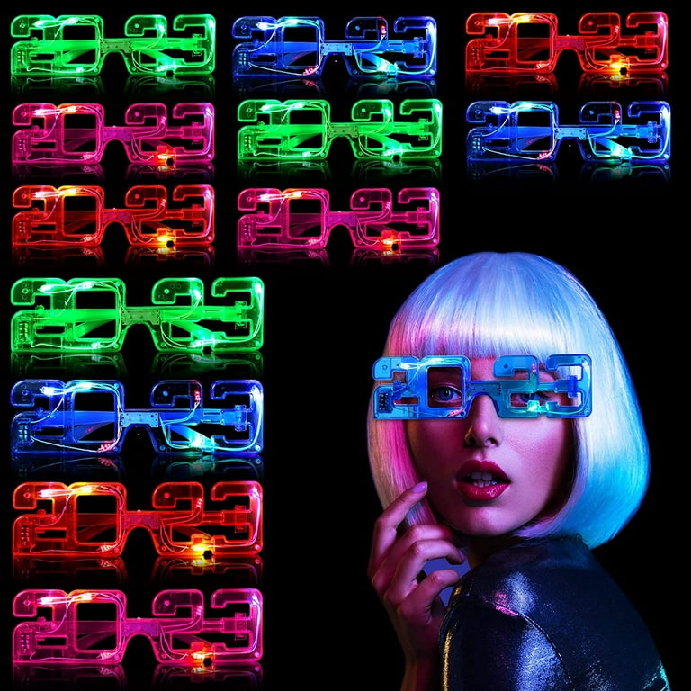 Novelty flashing sale glasses