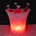 2024 LED Ice Bucket Color Changing LED Light Ice Bucket Transparent